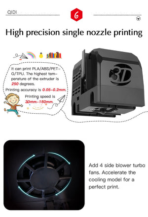 QIDI X-MAKER Precision 3D Printer, Qidi 3d Printer - Dgitrends