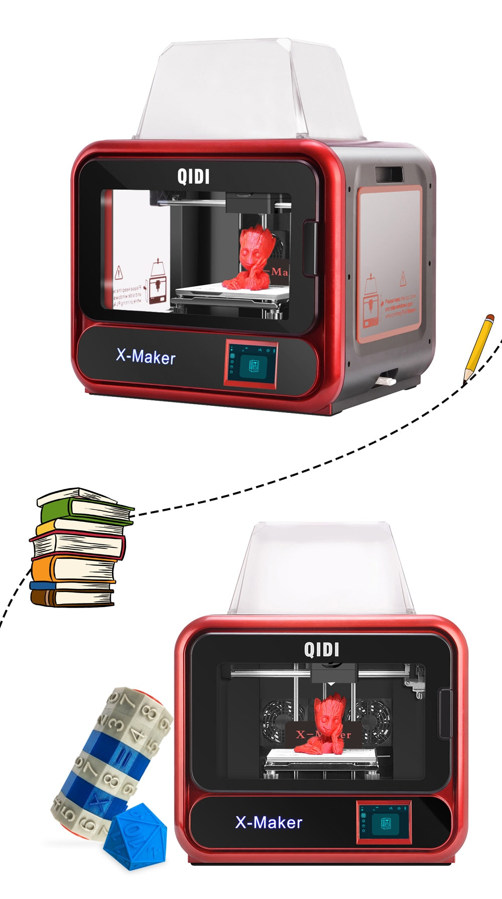 QIDI X-MAKER Precision 3D Printer – Dgitrends