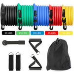 Rubber Resistance Gym Kit, Home Gym Fitness Bands - Dgitrends