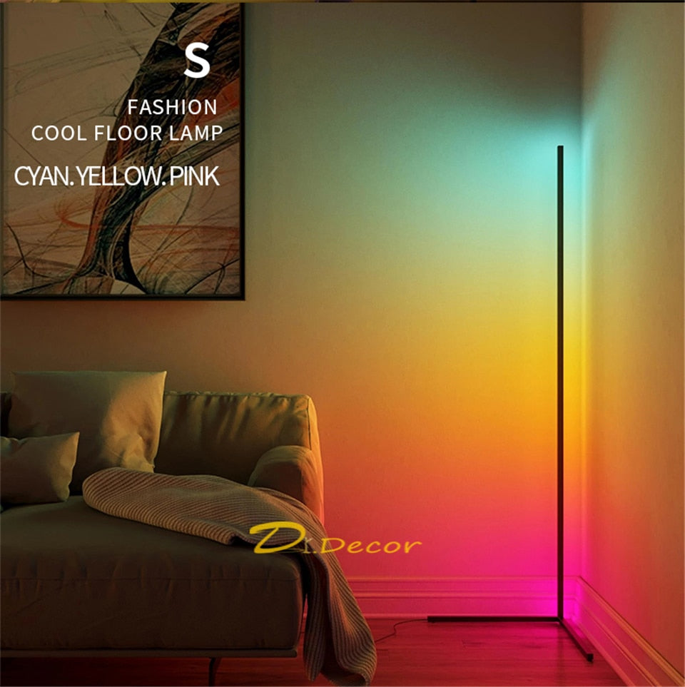 RGB Corner Lamp Minimalist LED Floor Lamp - Dgitrends