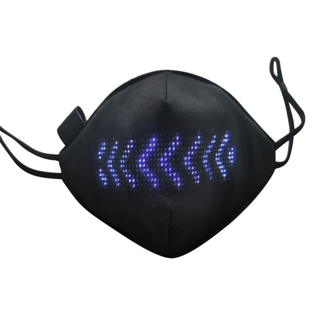 Programmable LED face mask App Controlled luminous LED mask cover