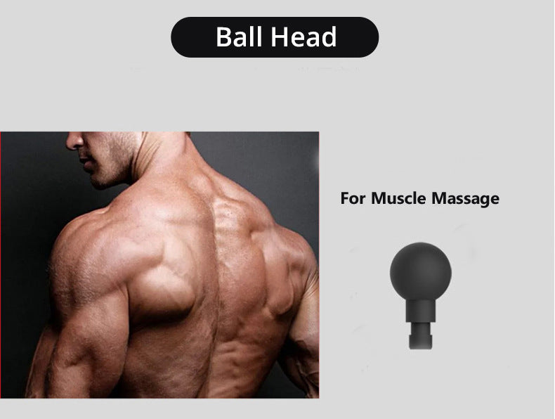 Handheld Massager Deep Tissue Massage Gun Muscle Treatment Head