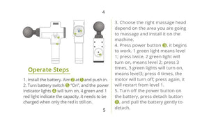Handheld Massager Deep Tissue Massage Gun instructions