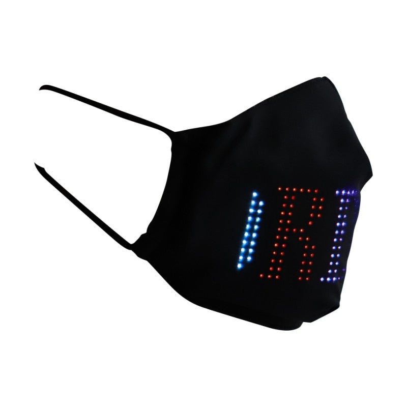 Programmable LED face mask App Controlled luminous LED mask cover