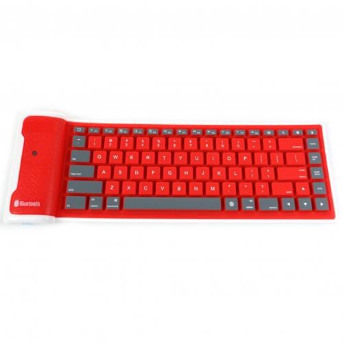 Roll-up Bluetooth Keyboard Red
