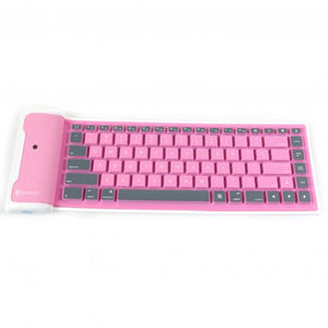 Roll-up Bluetooth Keyboard Pink