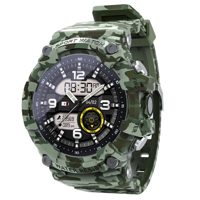 New ATTACK 2 Waterproof Smartwatch Camo Green
