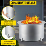 VEVOR Double Wall Smokeless Fire Pit
